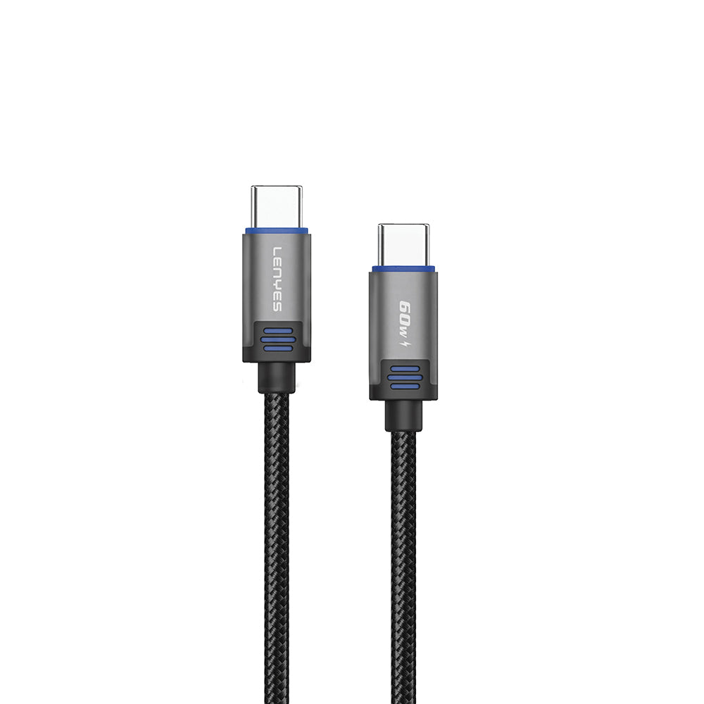 Lenyes LC532 Type-C to Type-C Hızlı Şarj Özellikli Data ve Şarj Kablosu 60W 1M Lenyes LC532 Type-C to Type-C Hızlı Şarj Özellikli Data ve Şarj Kablosu 60W 1M